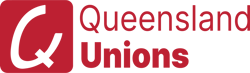Queensland unions logo landscape - general red